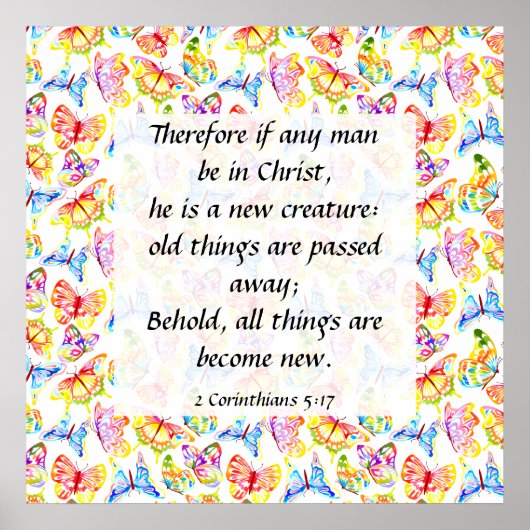 2 Corinthians 5:17 Poster (Voorkant)