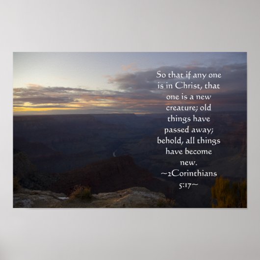 2 Corinthians 5:17 Poster (Voorkant)