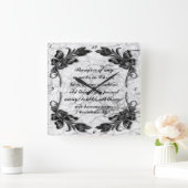 2 Corinthians 5:17 Square Vierkante Klok (Huis)