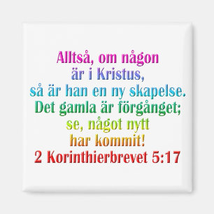 2 Corinthians 5:17 Zweeds Magneet