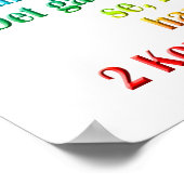 2 Corinthians 5:17 Zweeds Poster (Hoek)