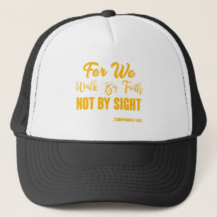 2 Corinthians 5:7 Bijbelverse KJV Citaat Trucker Pet