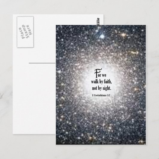 2 Corinthians 5:7 Briefkaart (Voorkant / Achterkant)