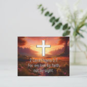 2 Corinthians 5:7 Briefkaart (Staand voorkant)