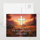 2 Corinthians 5:7 Briefkaart (Voorkant / Achterkant)