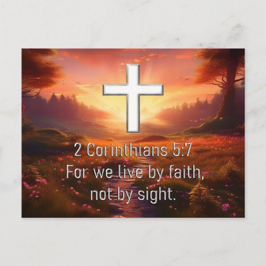 2 Corinthians 5:7 Briefkaart (Voorkant)
