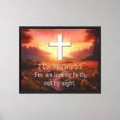 2 Corinthians 5:7 Canvas Afdruk (Voorkant)