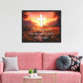 2 Corinthians 5:7 Canvas Afdruk (Insitu (Woonkamer))