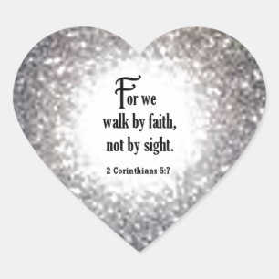 2 Corinthians 5:7 Hart Sticker