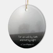 2 Corinthians 5:7 Keramisch Ornament (Links)