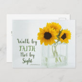 2 Corinthians 5:7 Loop door Faith niet door Sight Briefkaart (Voorkant / Achterkant)