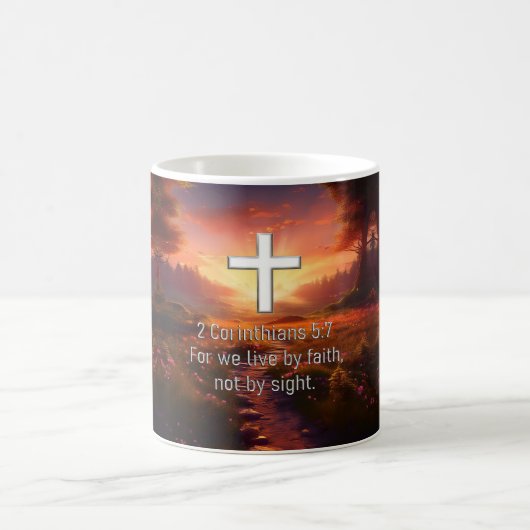 2 Corinthians 5:7 Magische Mok (Center)