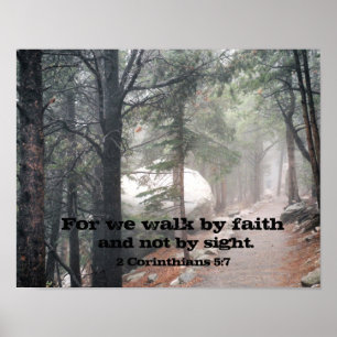 2 Corinthians 5:7 Poster