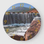 2 Corinthians 5:7 Stempstenen Grote Klok (Voorkant)