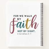 2 Corinthians 5:7 Trust Over Visible Certainty Notitieboek (Achterkant)