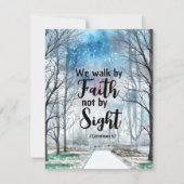 2 Corinthians 5:7 Walby Faith Bible Flat Kaart (Voorkant)