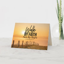 2 Corinthians 5:7 Walby Faith Bible Verse Sunset