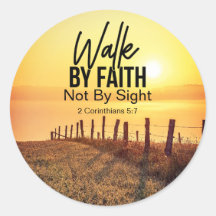 2 Corinthians 5:7 Walby Faith Bible Verse Sunset