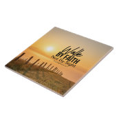 2 Corinthians 5:7 Walby Faith Bible Verse Sunset Tegeltje (Zijkant)