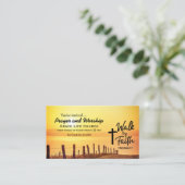 2 Corinthians 5:7 Walk by Faith Church Event Flyer Visitekaartje (Staand voorkant)