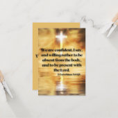 2 Corinthians 5:8 KJV Bijbelscriptie Pic Greeting Kaart (Voorkant / Achterkant in situ)