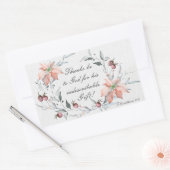 2 Corinthians 9:15 Bedankt voor God Kerstmis Rechthoekige Sticker (Envelop)