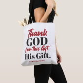 2 Corinthians 9:15 tweeslachtig ontwerp I Tote Bag (Dichtbij)