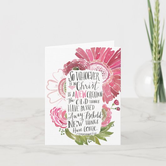 2 Corinthians het Vers NoteCard van het Heilige Kaart (Voorkant)