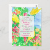 2 Corinthians Scripture Bible God's Grace Flowers Briefkaart (Voorkant / Achterkant)