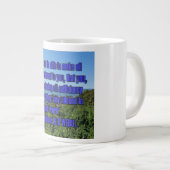 2 Corinthiërs 9:8 WEBU Mug Grote Koffiekop (Voorkant rechts)