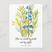 2 Corinthiërs Wandelen Door Het Geloof Schrift Geb Briefkaart (Voorkant)