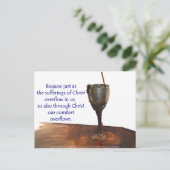 2 Corithians overstromend ijs/lijden Briefkaart (Staand voorkant)