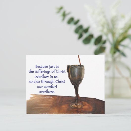 2 Corithians overstromend ijs/lijden Briefkaart (Staand voorkant)