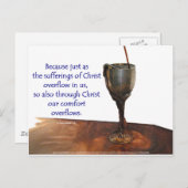 2 Corithians overstromend ijs/lijden Briefkaart (Voorkant / Achterkant)