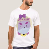 2 CUTE 2 POOT Bee en Puppycat Vector Art T-shirt (Voorkant)
