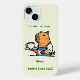 2. Cute Capybara Journal iPhone 15 Case