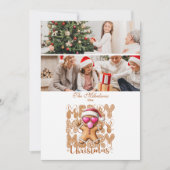 2 Cute Gingerbread  Merry Christmas  Feestdagenkaart (Voorkant)