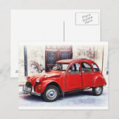 2 CV BRIEFKAART (Voorkant / Achterkant)