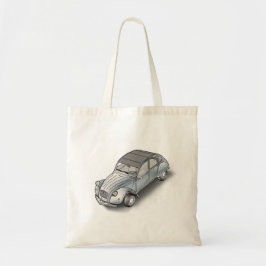2 cv citroen tote bag