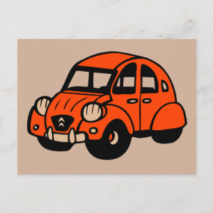 2 cv franse auto briefkaart