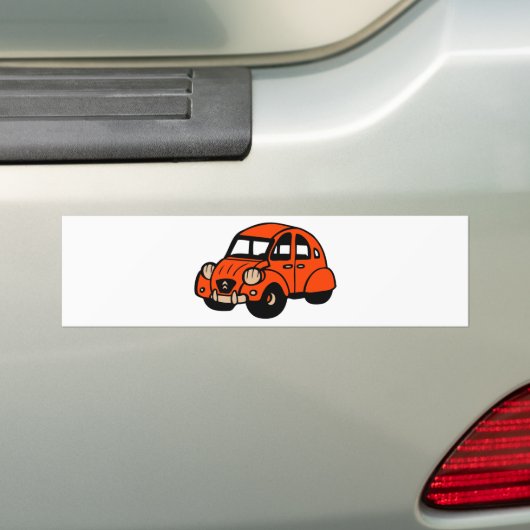2 cv  franse auto bumpersticker (Op auto)