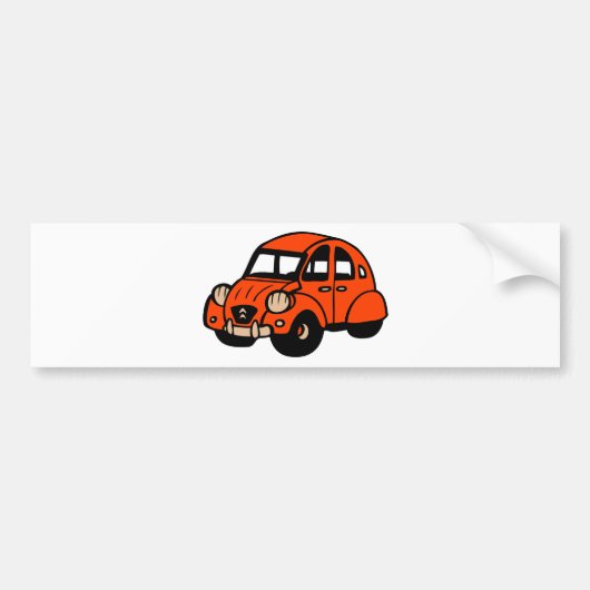 2 cv  franse auto bumpersticker (Voorkant)
