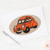 2 cv  franse auto ovale sticker (Envelop)