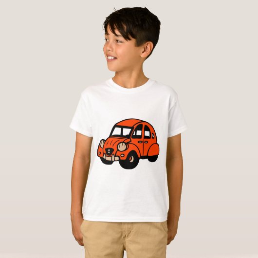 2 cv  franse auto t-shirt (Voorkant volledig)