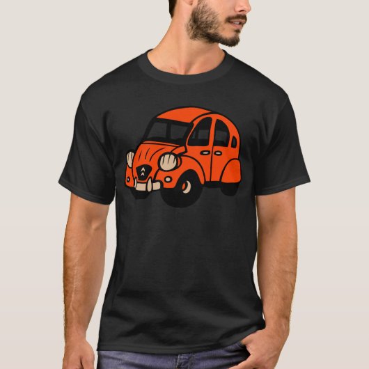 2 cv franse auto t-shirt (Voorkant)