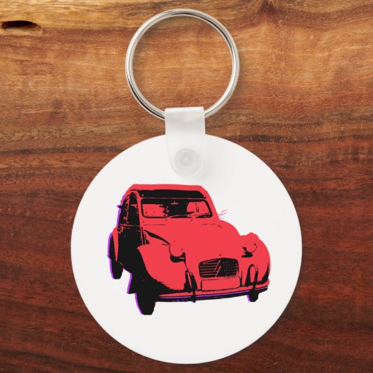 2 cv sleutelhanger (Voorkant)