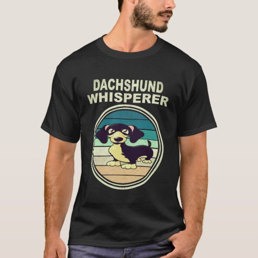 2 Dachshund Fluisteraar Antiek T-shirt (Voorkant)