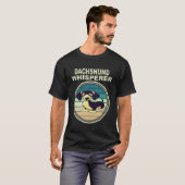 2 Dachshund Fluisteraar Antiek T-shirt (Voorkant volledig)