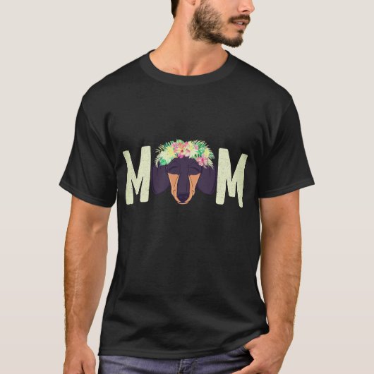 2 Dachshund Moeder T-shirt (Voorkant)