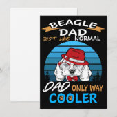 2 Dad Beagle Dad Cooler Kaart (Voorkant / Achterkant)